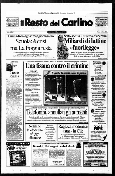 Il Resto del Carlino : giornale dell'Emilia